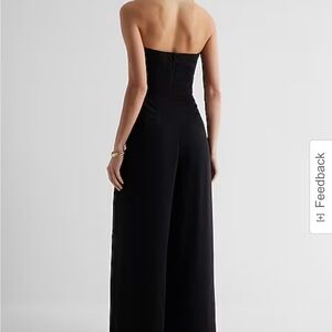 Strapless wide leg jumpsuit